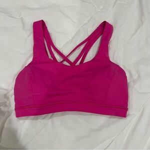 Lululemon Athletica Fuchsia Strappy Sports Bra